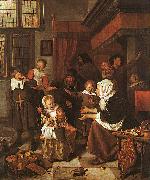 Jan Steen The Feast of St.Nicholas China oil painting reproduction